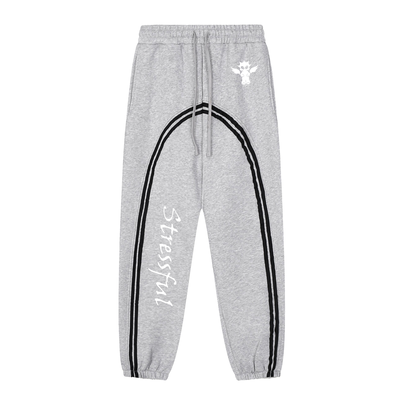Sun Fade Contrast Tape Fleece Jogged Sweatpants