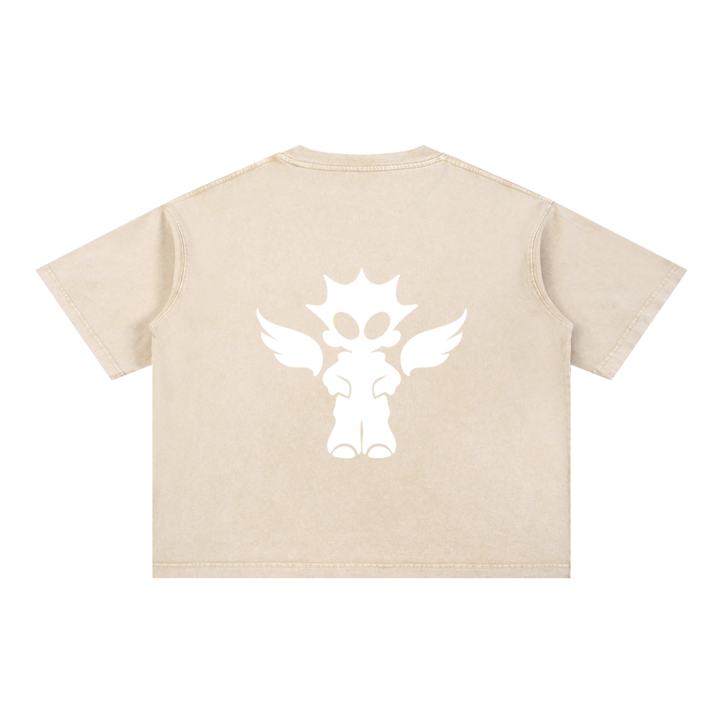 Mineral Wash Boxy Cotton T-Shirt