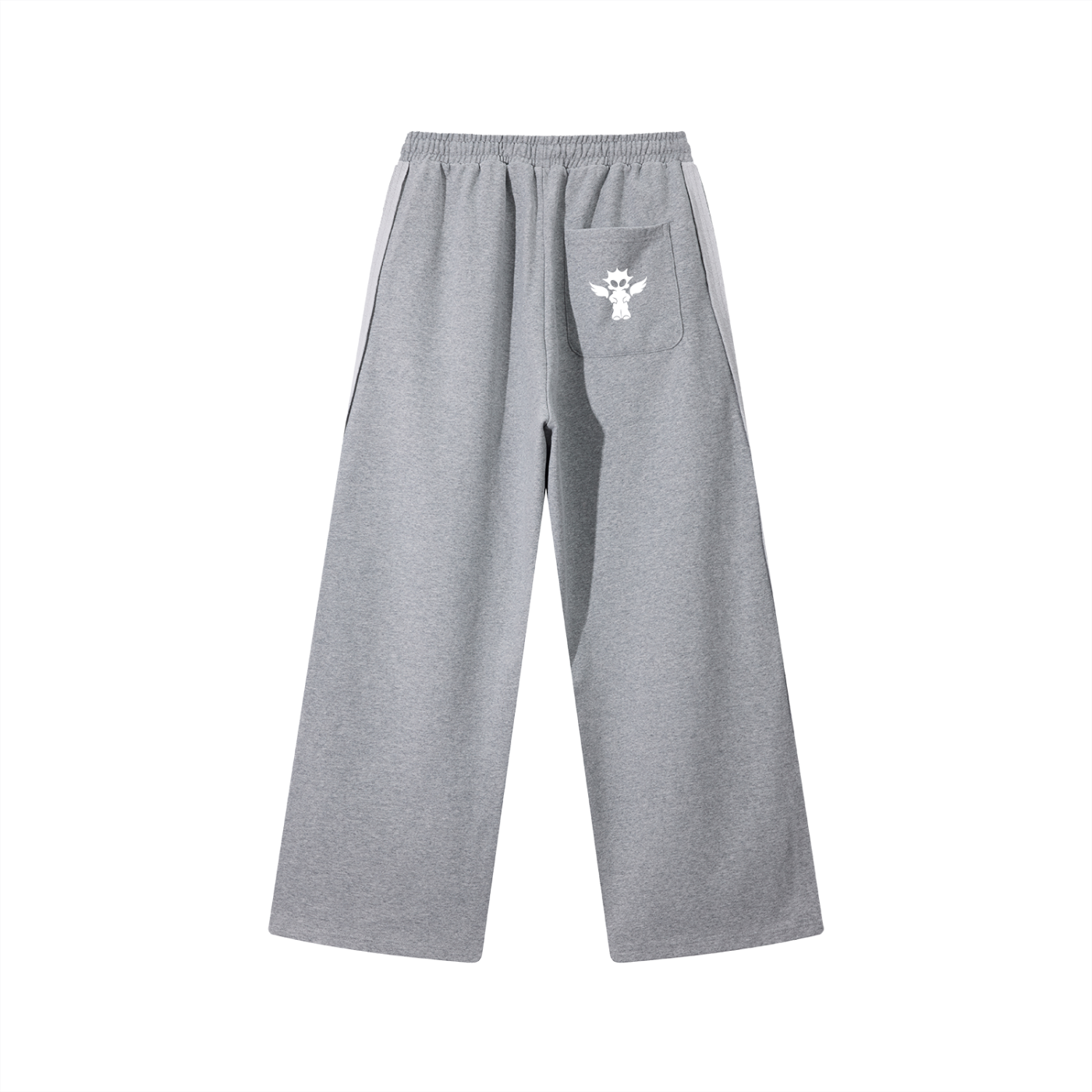 Contrast Tape Straight-Leg Sweatpants