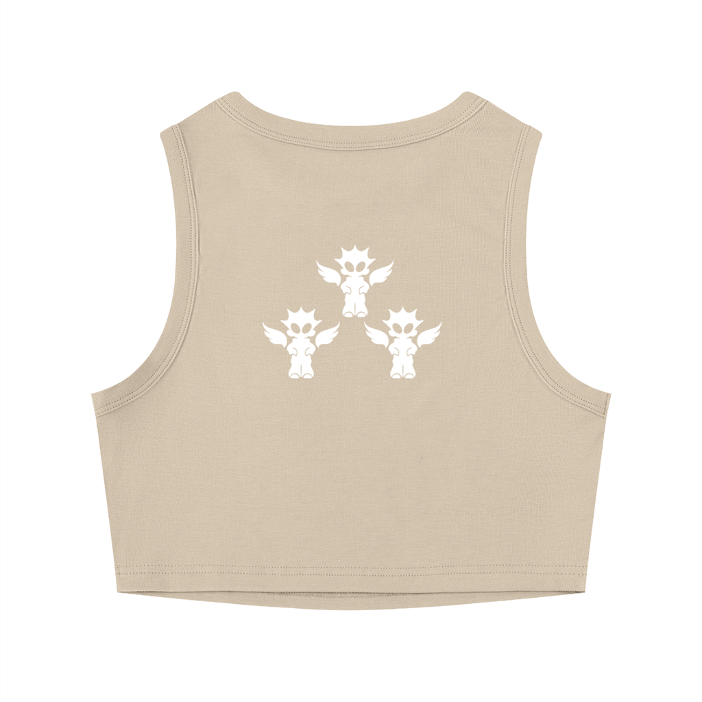 Women's Tight Crewneck Crop Tank Top
