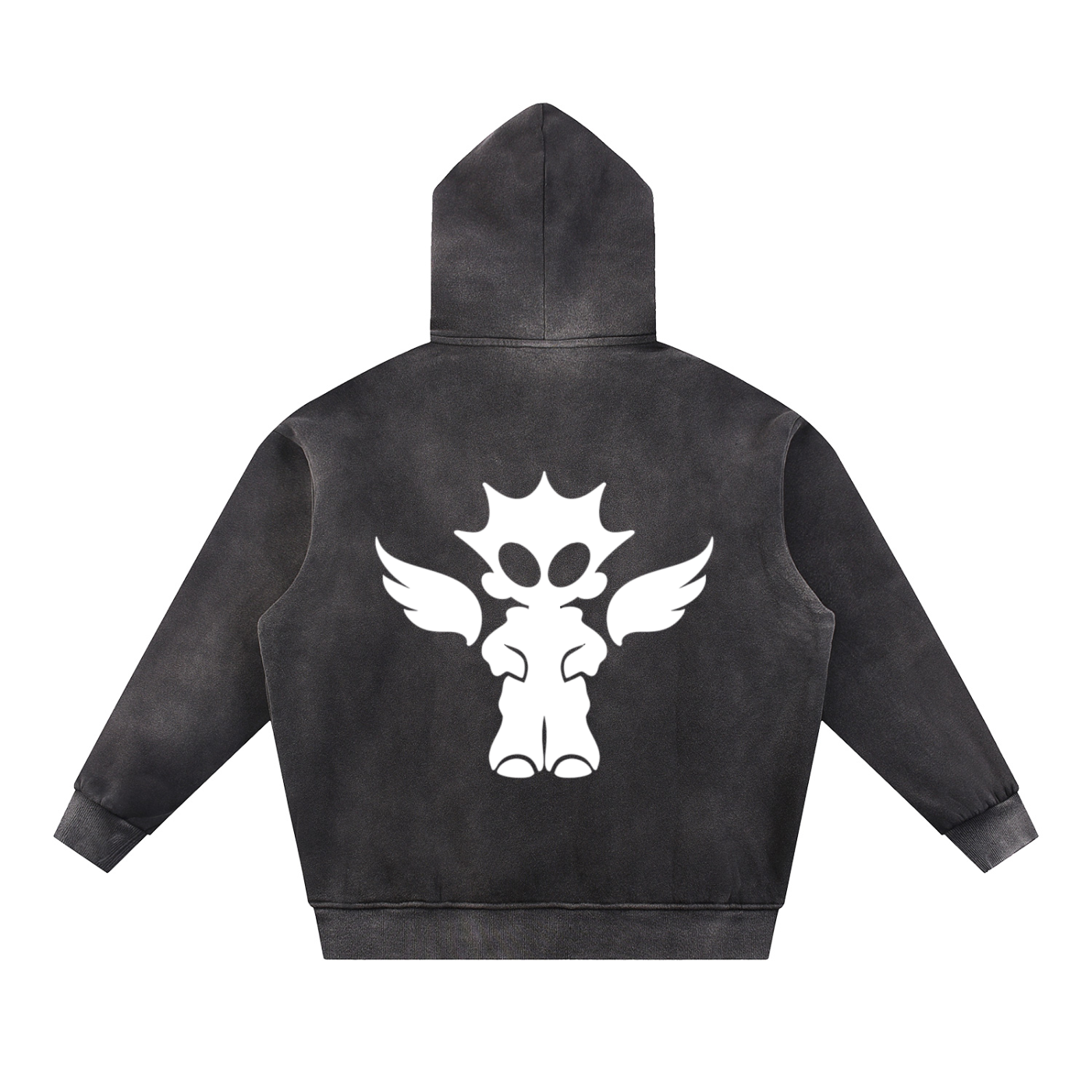 Sun Fade Contrast Tape Fleece Hoodie