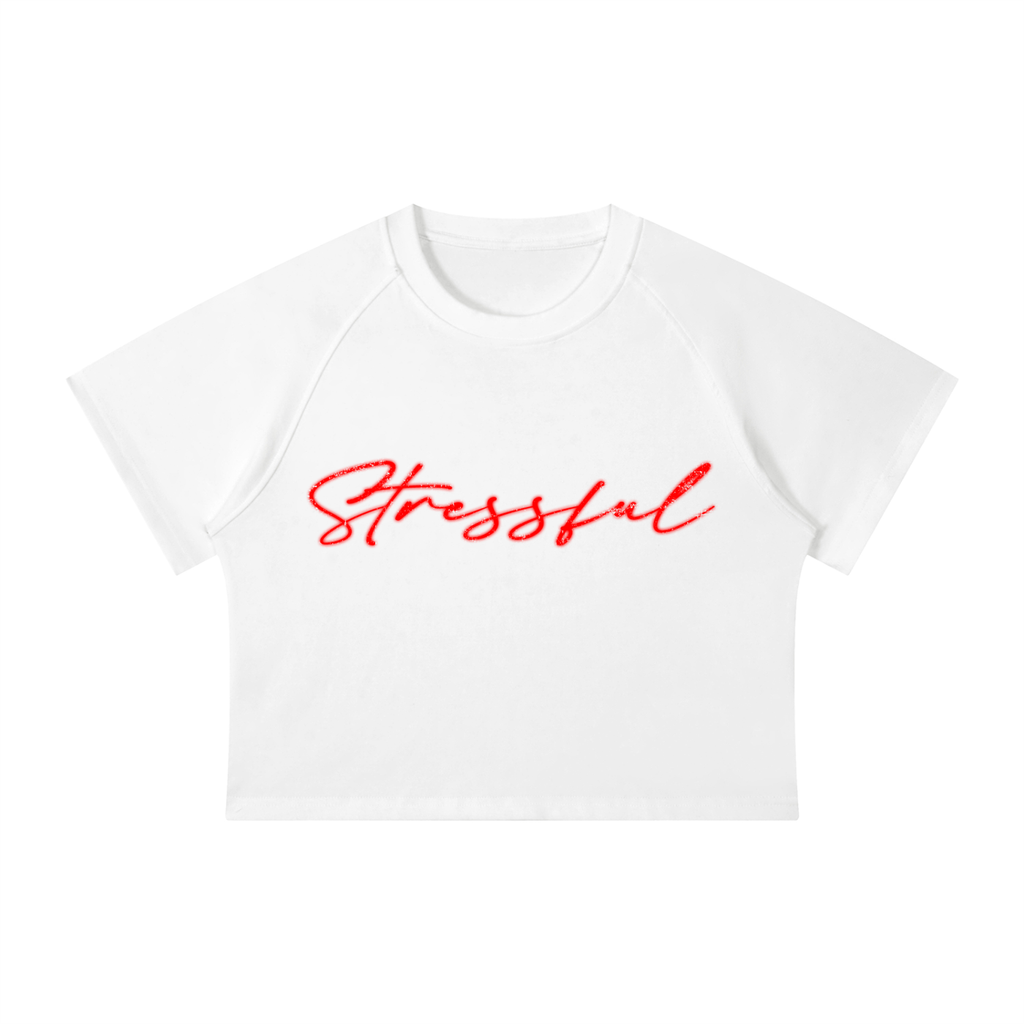 Women's Mineral Wash Raglan Crop T-Shirt