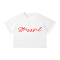 Women's Mineral Wash Raglan Crop T-Shirt