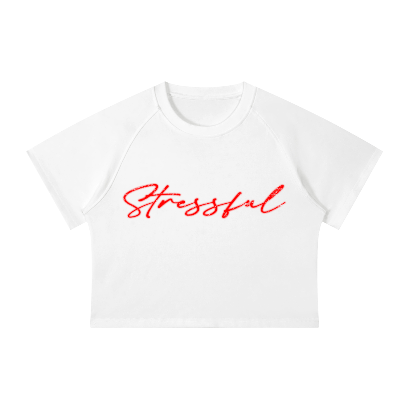 Women's Mineral Wash Raglan Crop T-Shirt