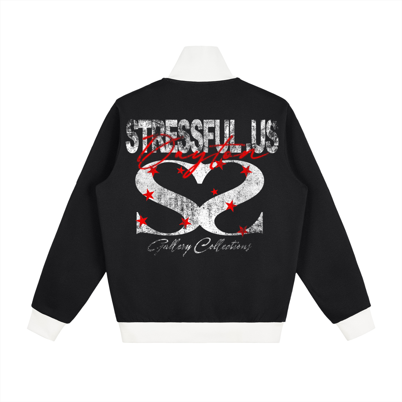 Contrast Side Stripe Fleece Track Jacket