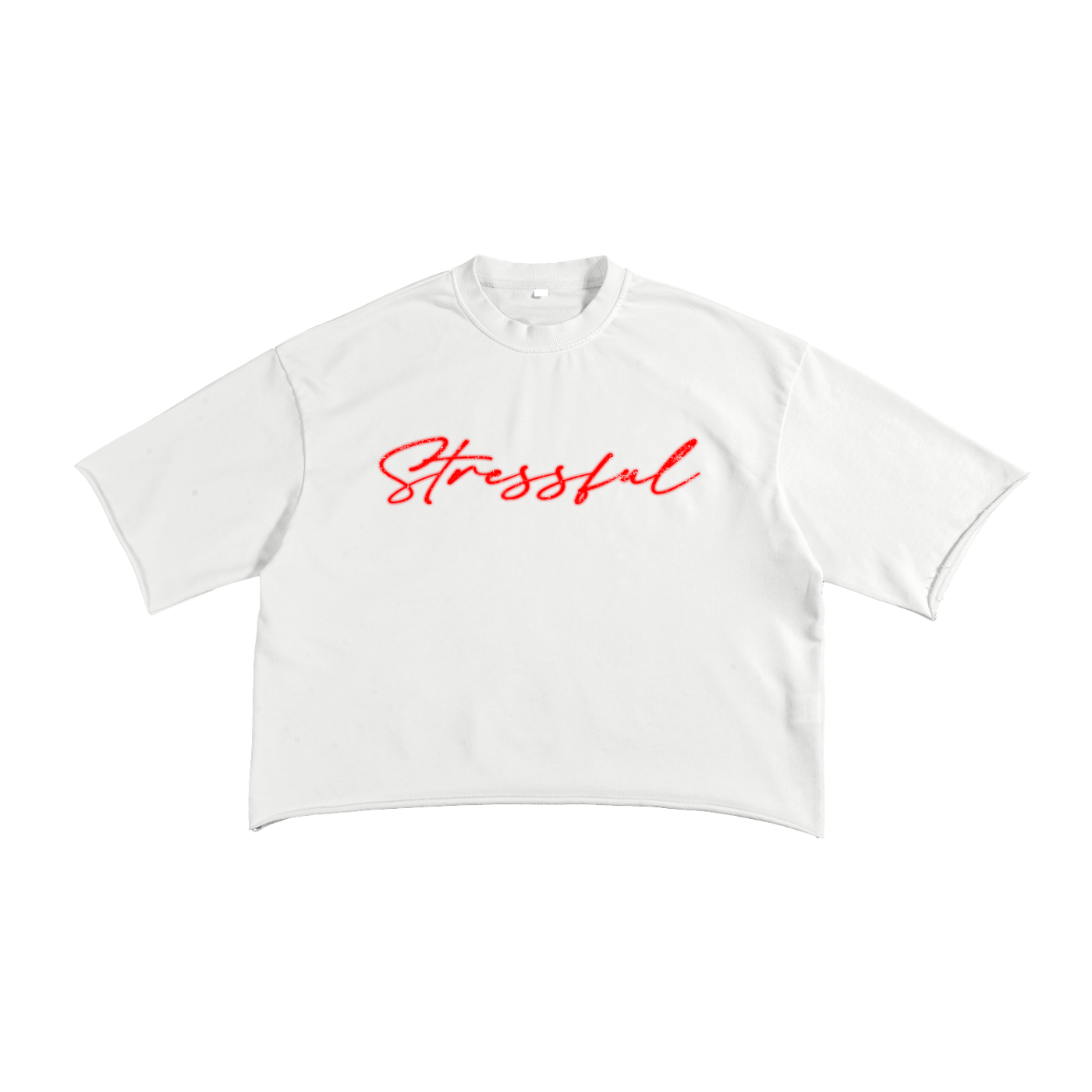 French Terry Raw Edge T-Shirt