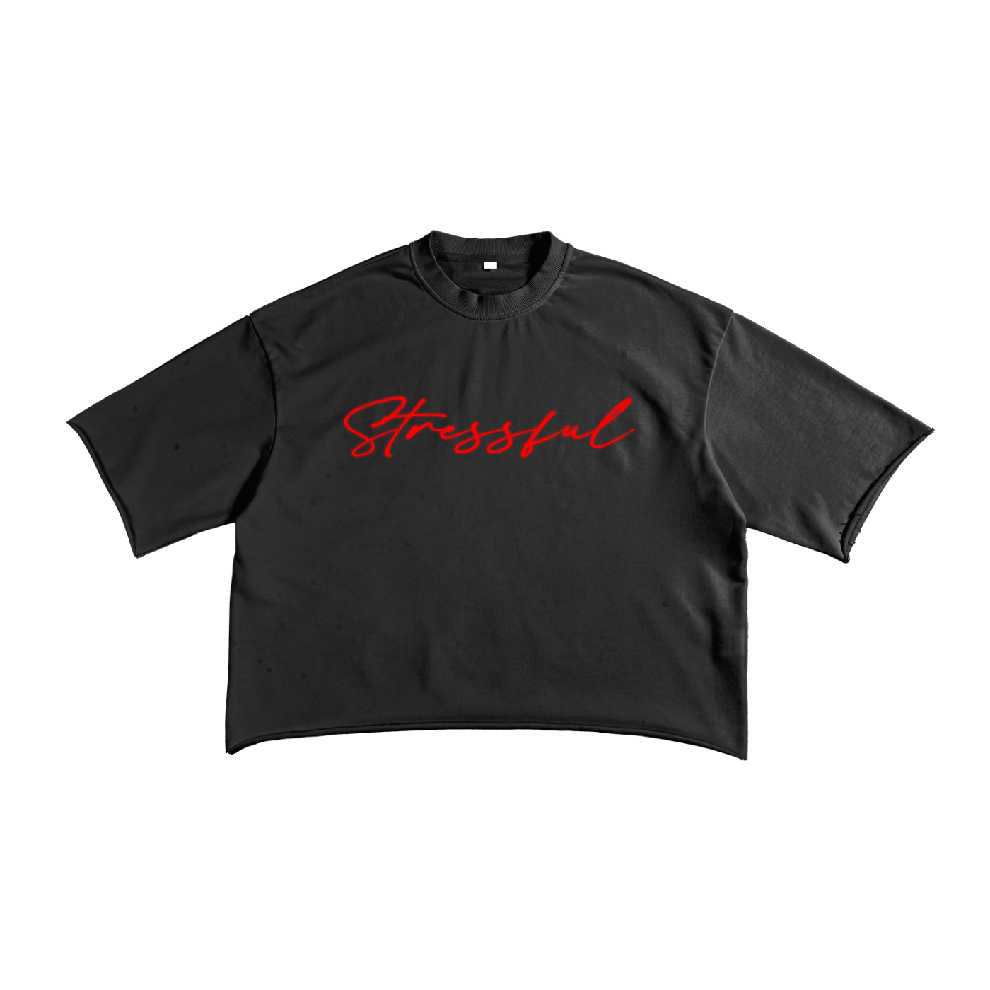 French Terry Raw Edge T-Shirt