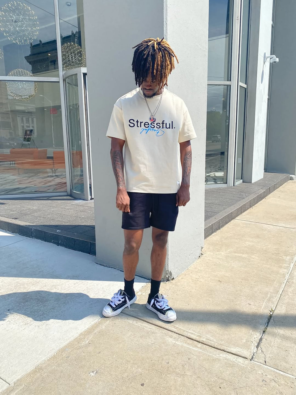 Stressful. Cream T-Shirt