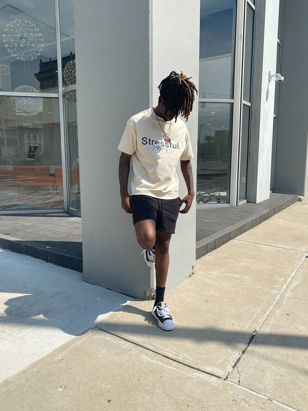 Stressful. Cream T-Shirt