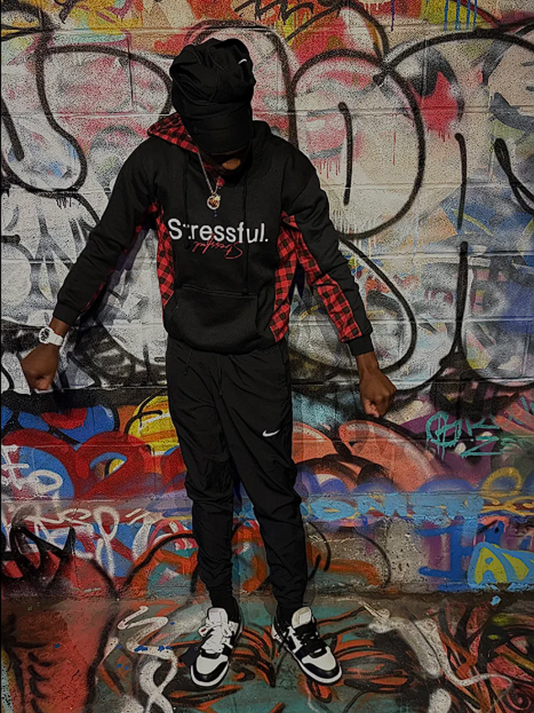 Stressful. Checkers Hoodie