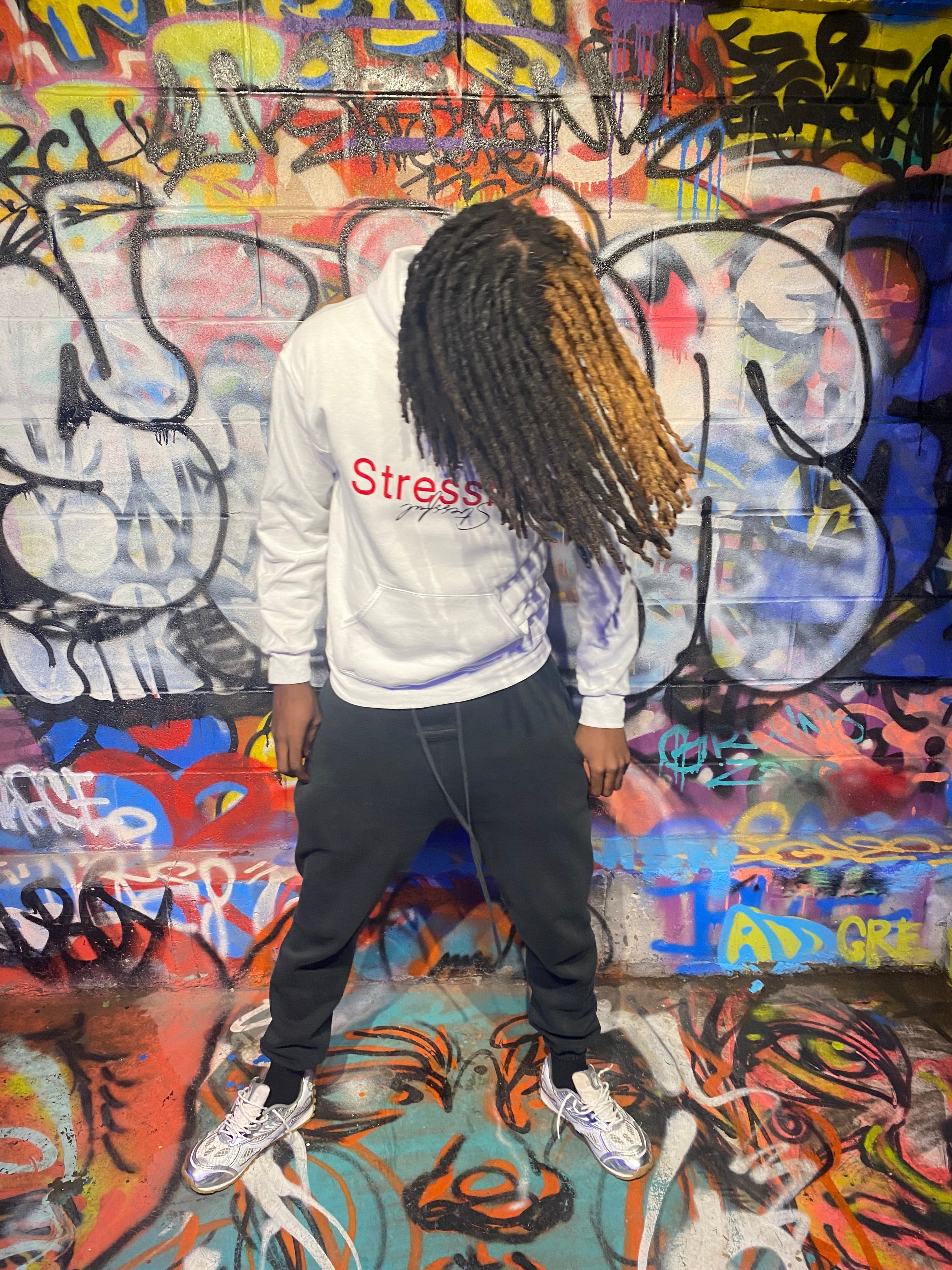 Stressful. White Hoodie