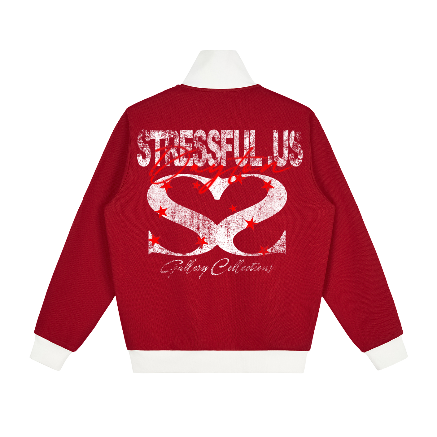 Contrast Side Stripe Fleece Track Jacket