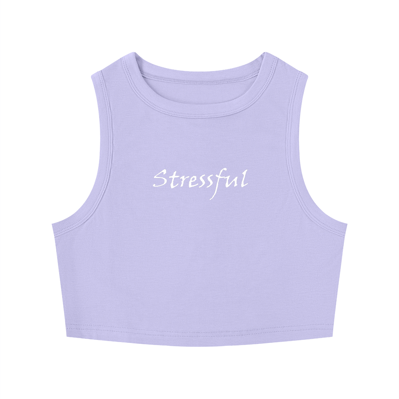Women's Tight Crewneck Crop Tank Top