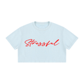 Women's Mineral Wash Cotton Crop T-Shirt