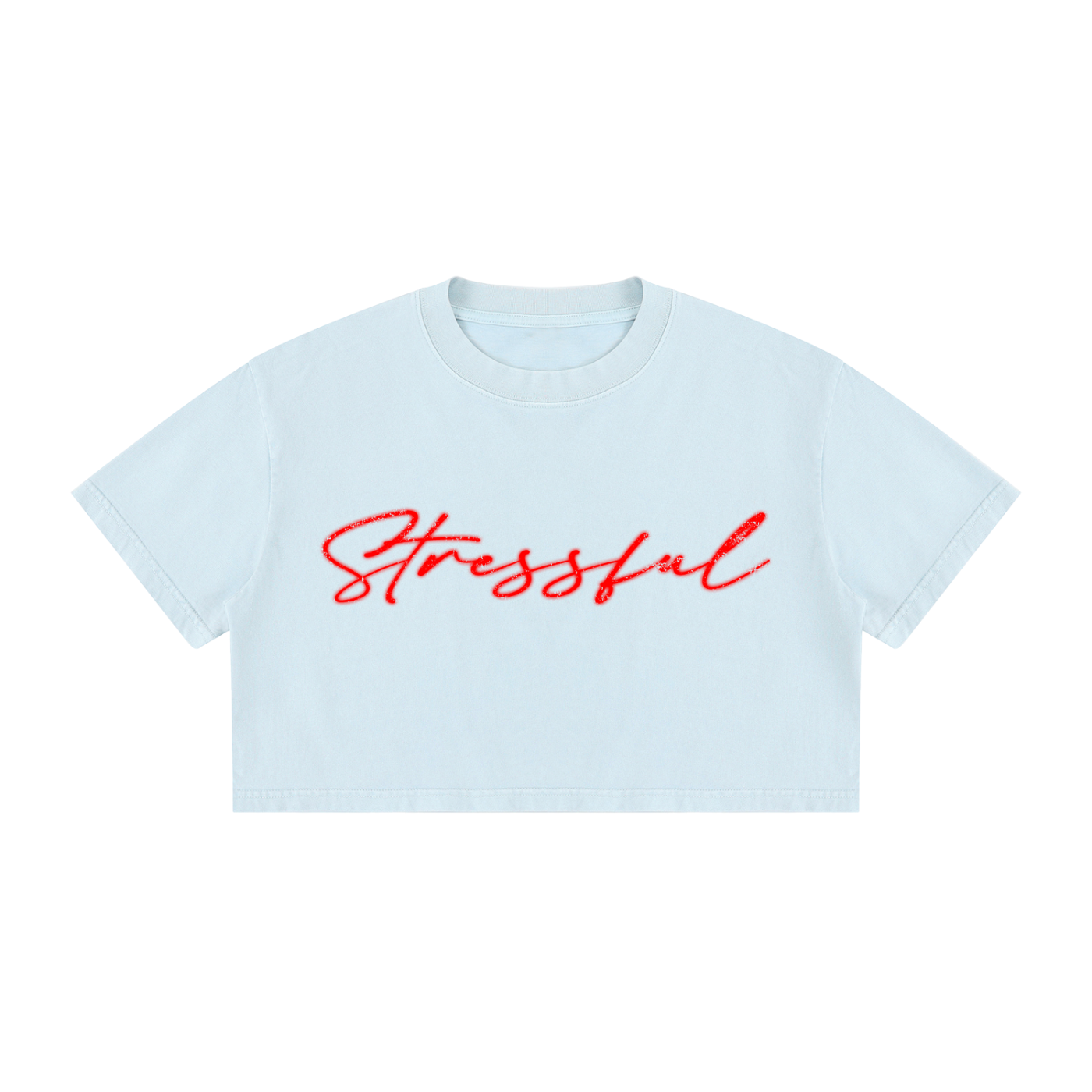 Women's Mineral Wash Cotton Crop T-Shirt