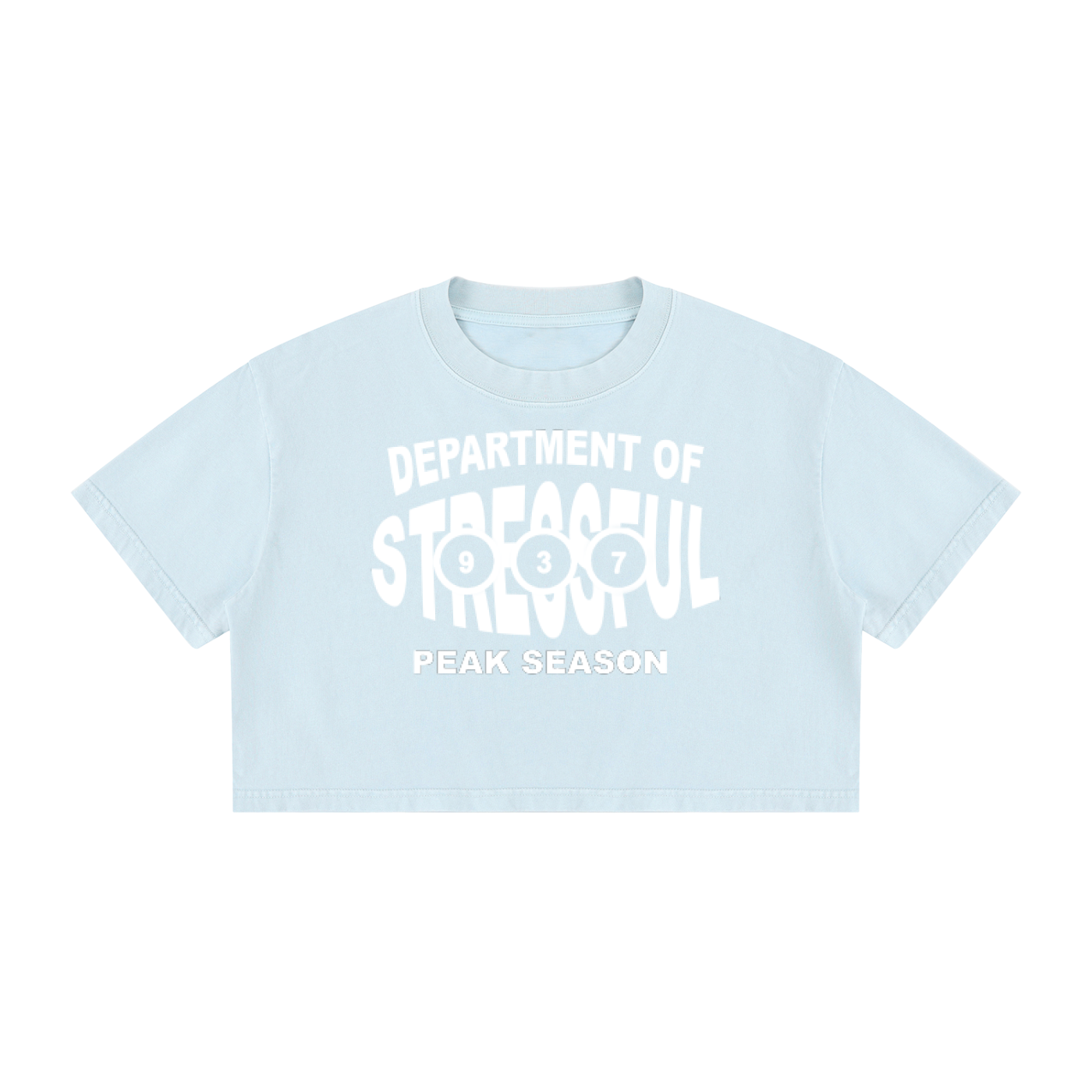 Women's Mineral Wash Cotton Crop T-Shirt
