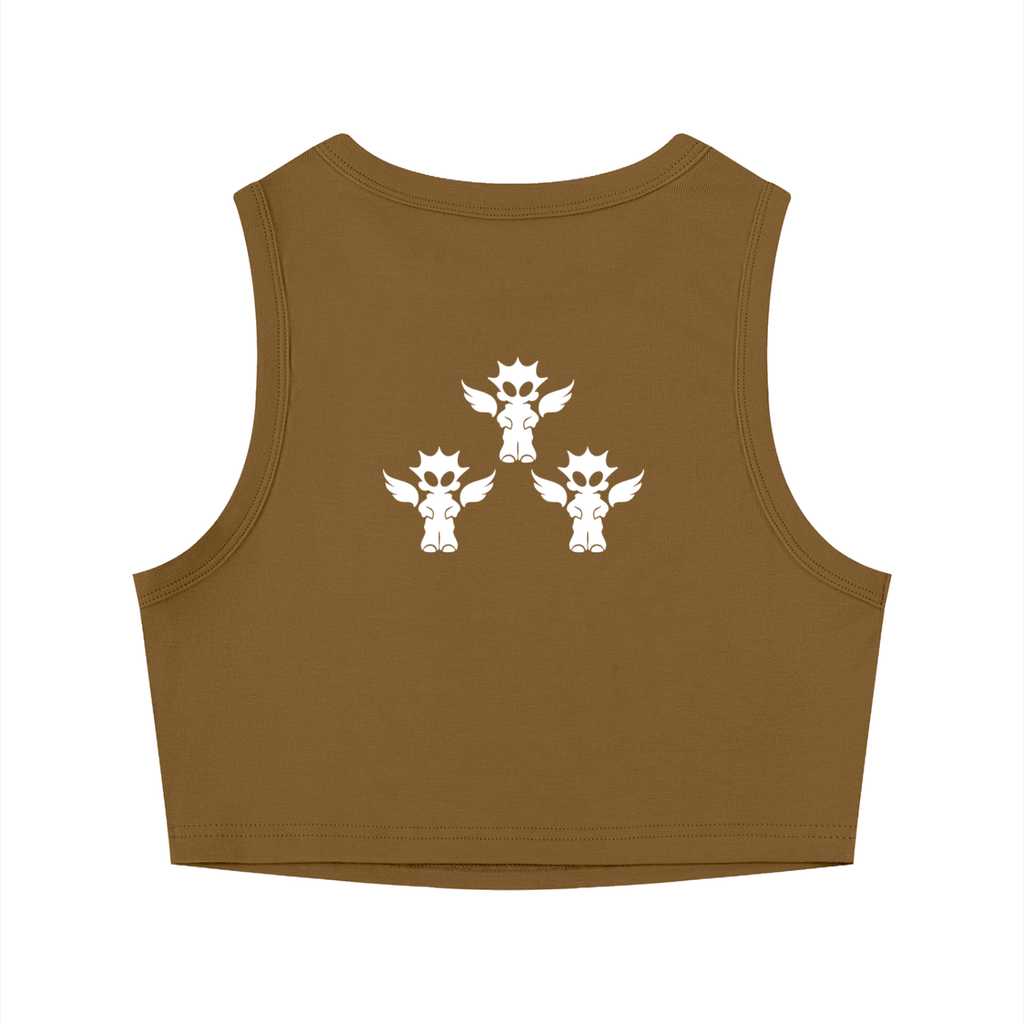 Women's Tight Crewneck Crop Tank Top