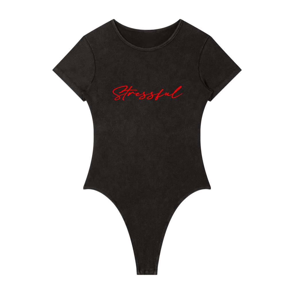 Women's Mineral Wash Crewneck Bodysuit