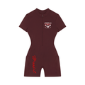 Women's Quarter-Zip Short Sleeve Romper