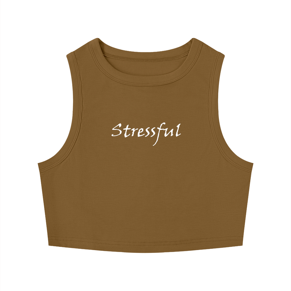 Women's Tight Crewneck Crop Tank Top