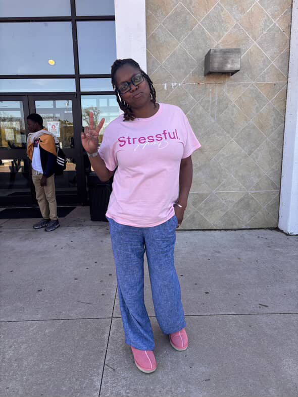 Stressful. Pink T-Shirt