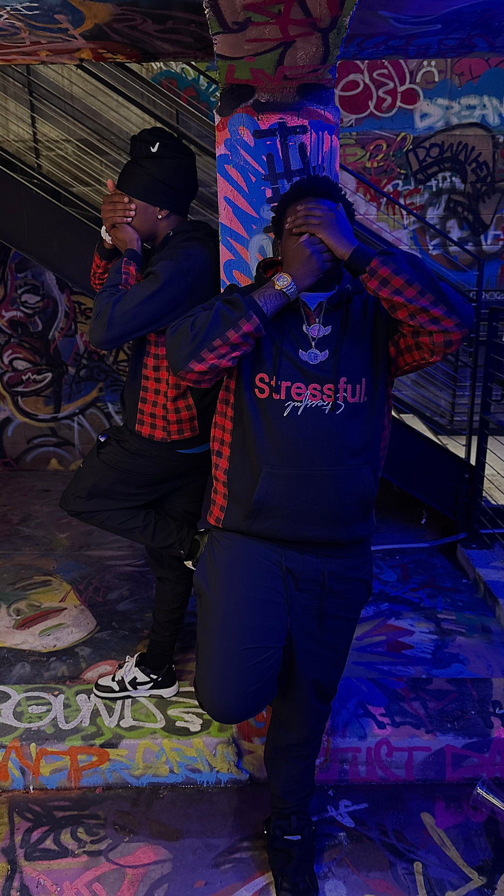 Stressful. Checkers Hoodie