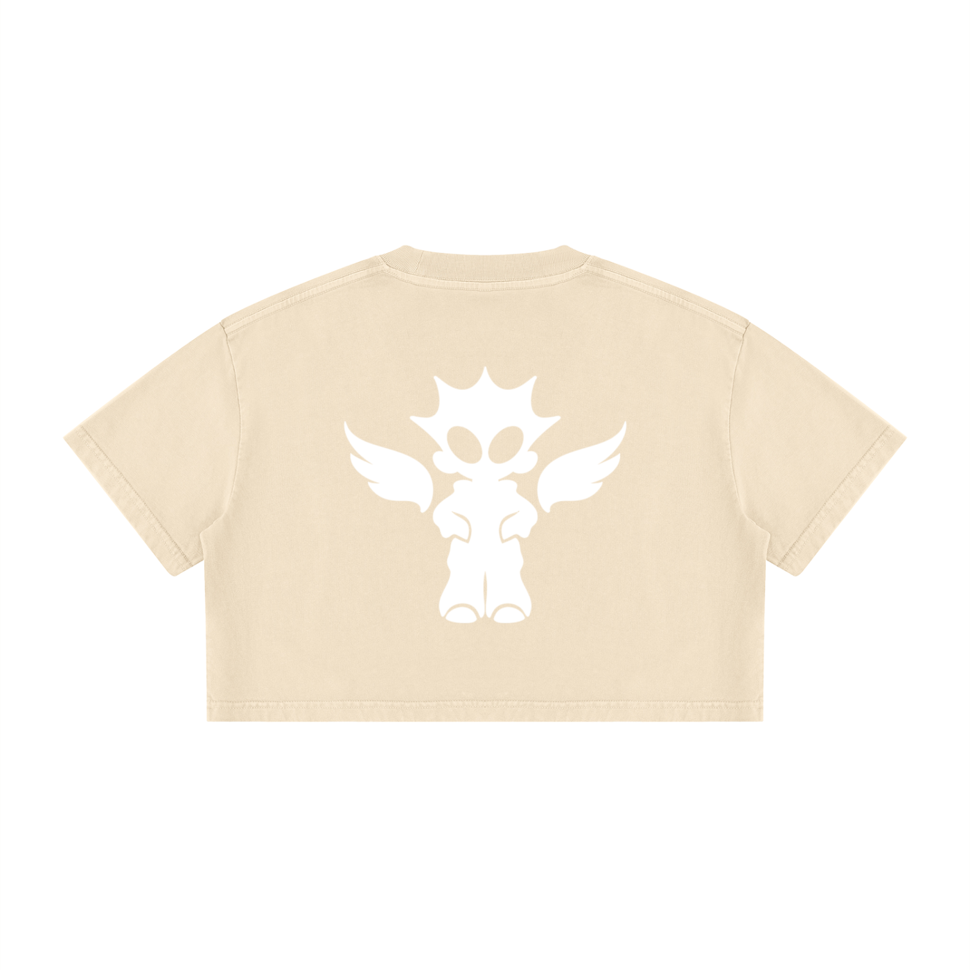 Women's Mineral Wash Cotton Crop T-Shirt
