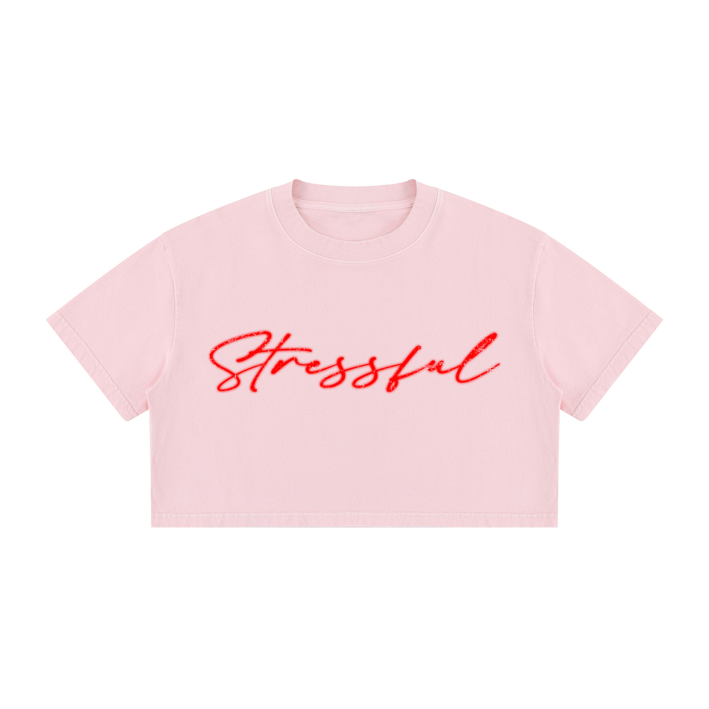 Women's Mineral Wash Cotton Crop T-Shirt