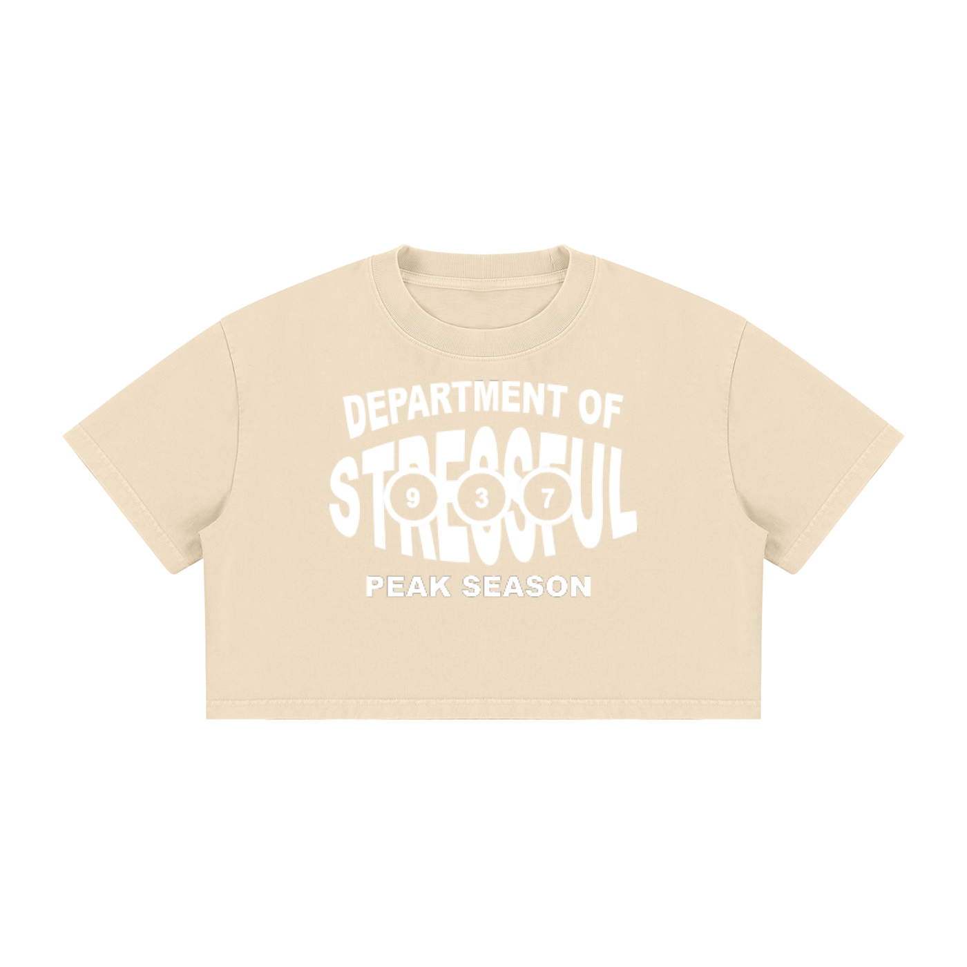 Women's Mineral Wash Cotton Crop T-Shirt