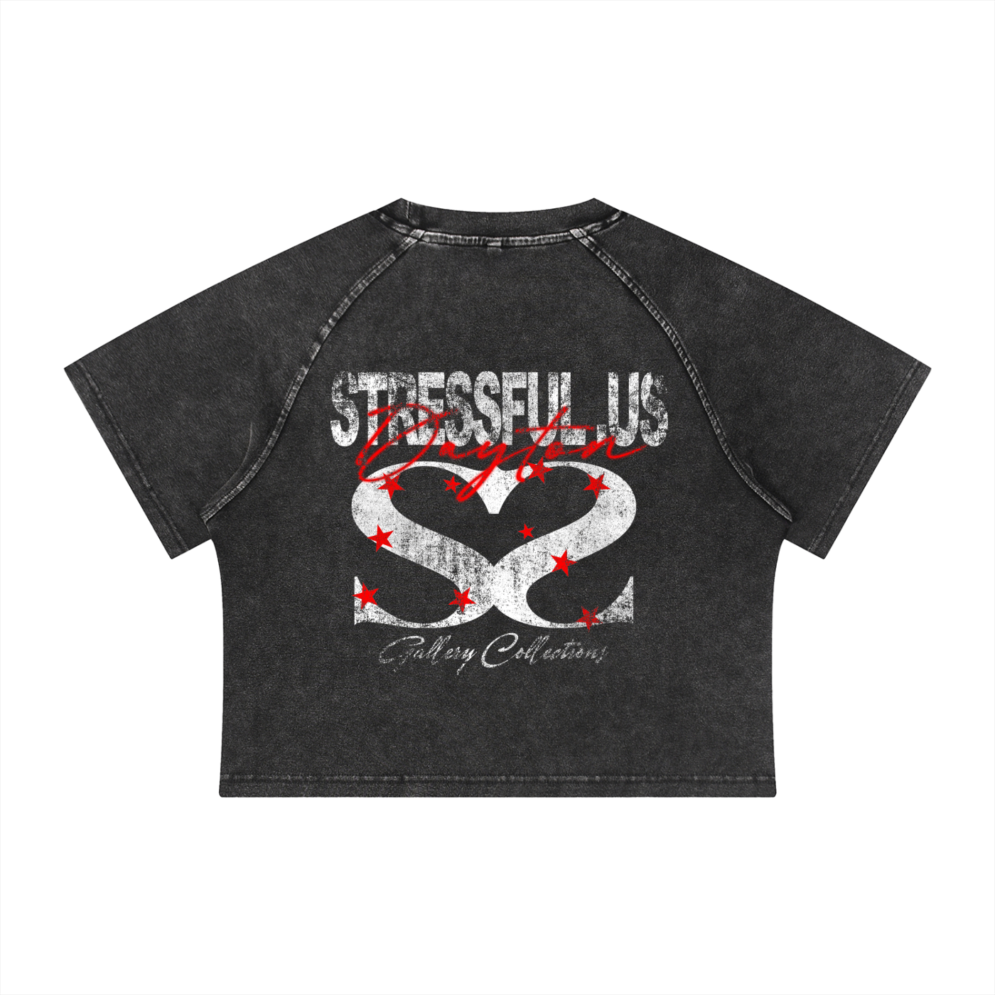 Women's Mineral Wash Raglan Crop T-Shirt