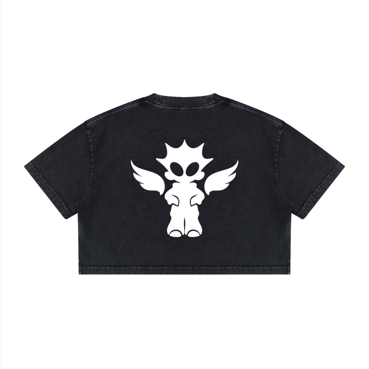 Women's Mineral Wash Cotton Crop T-Shirt