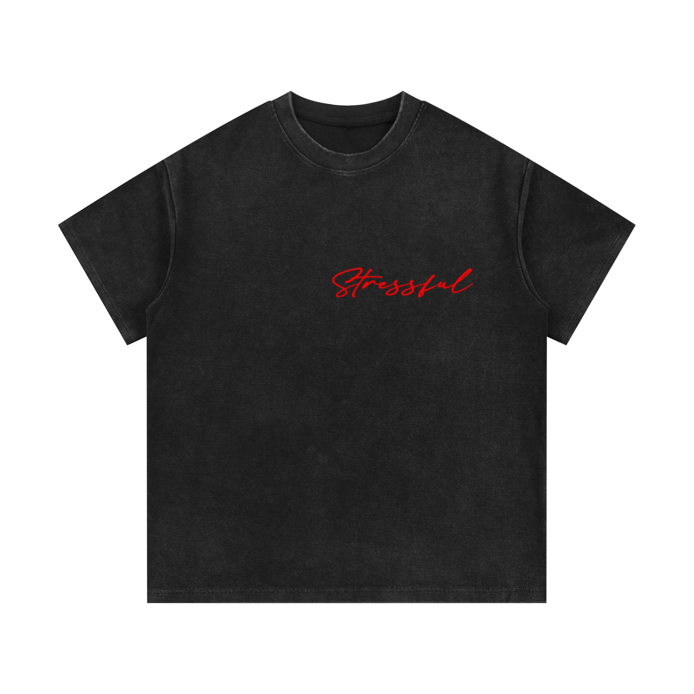 Mineral Wash Waffle Knit T-Shirt