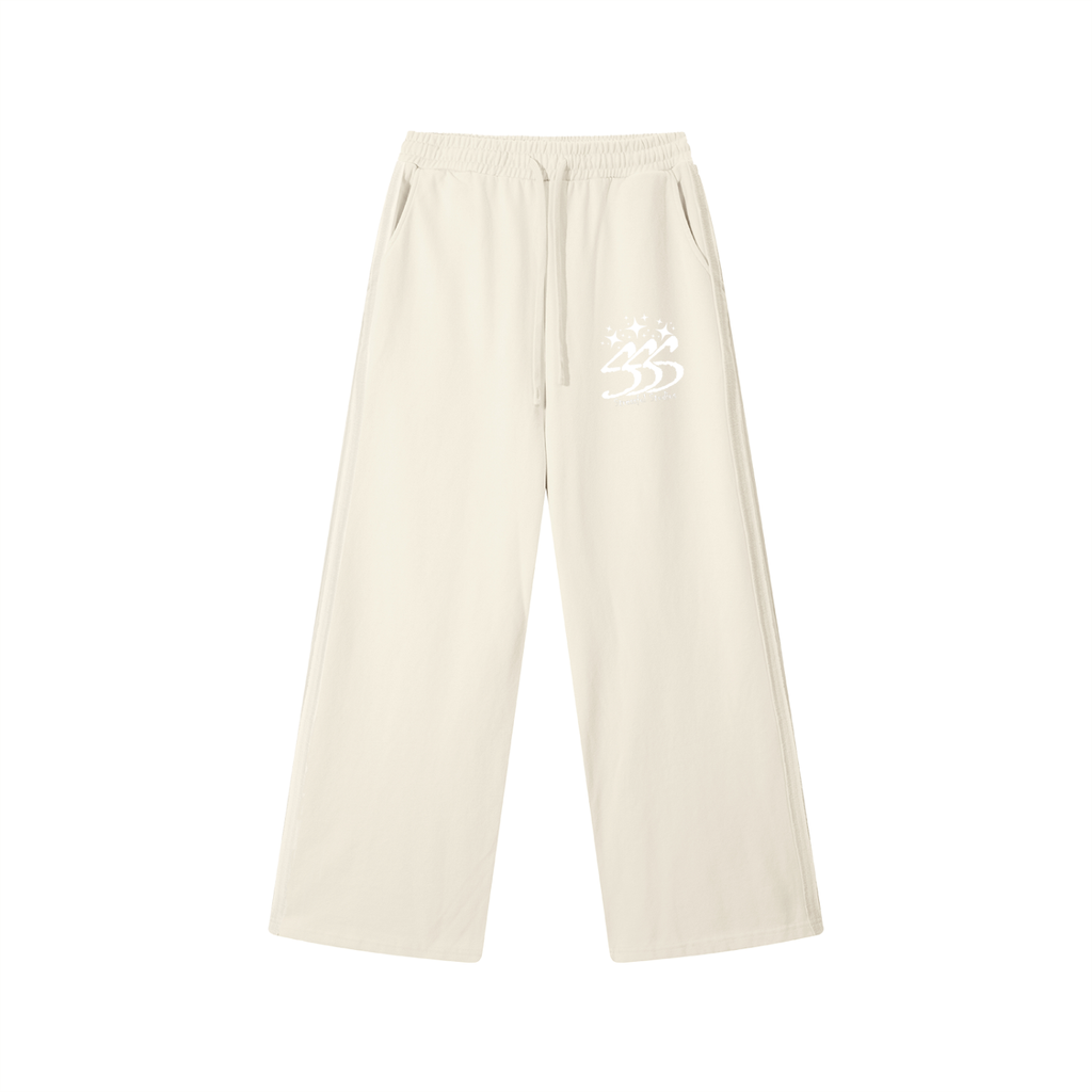 Contrast Tape Straight-Leg Sweatpants