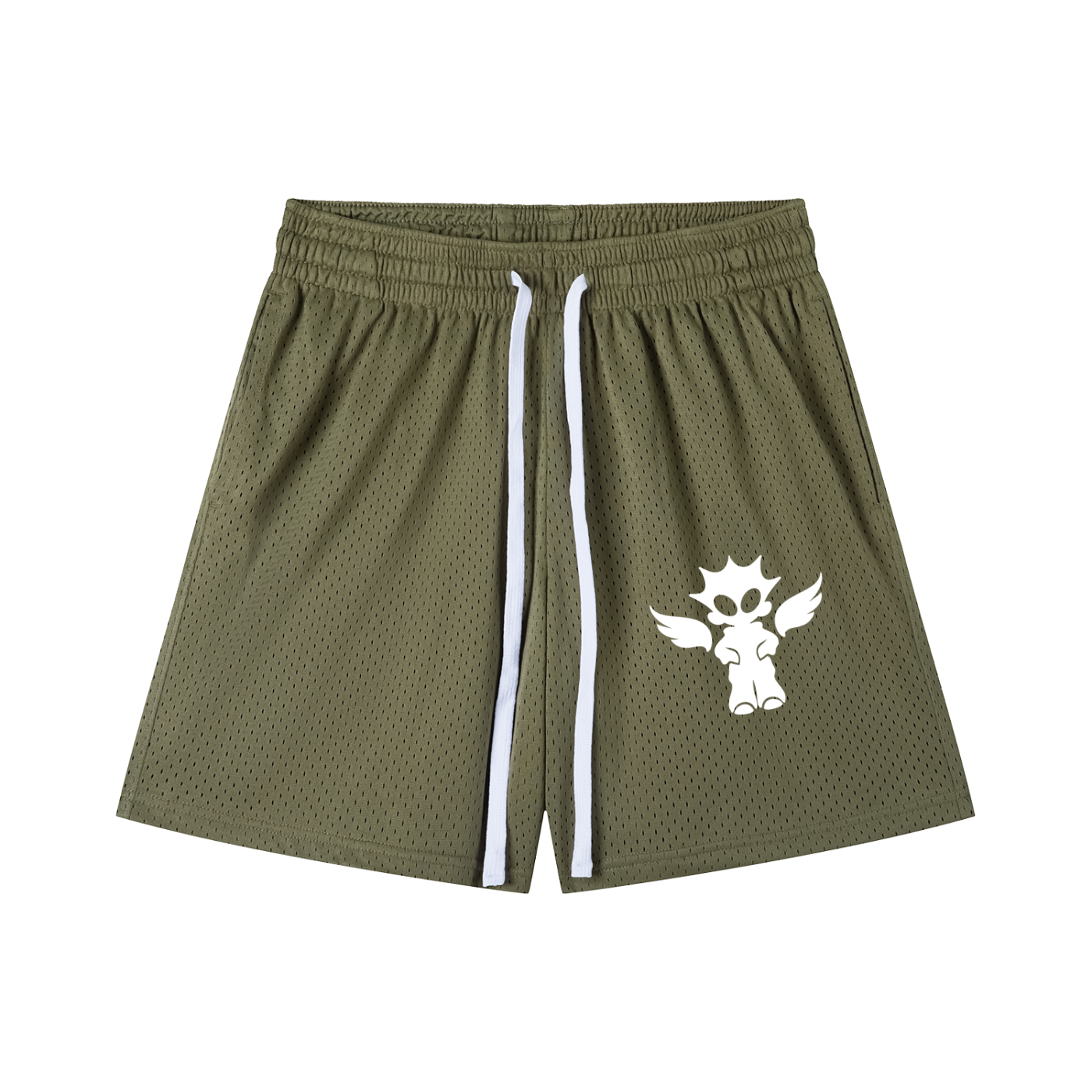 Mesh Drawstring Shorts